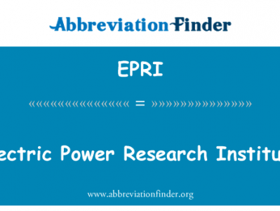 电力科学研究院英文定义是Electric Power Research Institute,首字母缩写定义是EPRI
