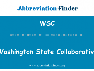 华盛顿州协作英文定义是Washington State Collaborative,首字母缩写定义是WSC