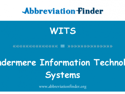 温德米尔的信息技术系统英文定义是Windermere Information Technology Systems,首字母缩写定义是WITS