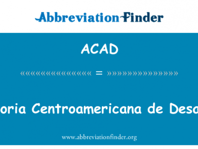 Asesoria 中美洲德下英文定义是Asesoria Centroamericana de Desarollo,首字母缩写定义是ACAD