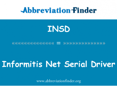 Informitis 网串行驱动程序英文定义是Informitis Net Serial Driver,首字母缩写定义是INSD