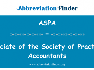 执业会计师公会副商学士英文定义是Associate of the Society of Practising Accountants,首字母缩写定义是ASPA