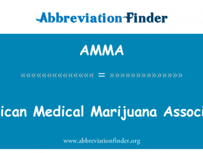 美国医用大麻协会英文定义是American Medical Marijuana Association,首字母缩写定义是AMMA