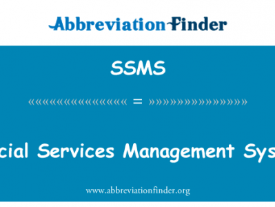 特别服务管理系统英文定义是Special Services Management System,首字母缩写定义是SSMS