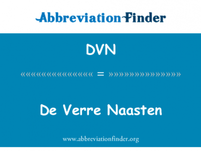 De Verre Naasten英文定义是De Verre Naasten,首字母缩写定义是DVN