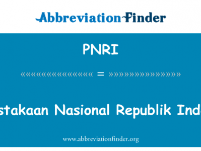 印度尼西亚帕普 Nasional 共和国英文定义是Perpustakaan Nasional Republik Indonesia,首字母缩写定义是PNRI