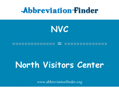 北方游客中心英文定义是North Visitors Center,首字母缩写定义是NVC