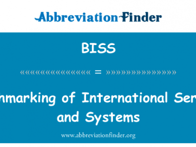 基准的国际服务和系统英文定义是Benchmarking of International Services and Systems,首字母缩写定义是BISS