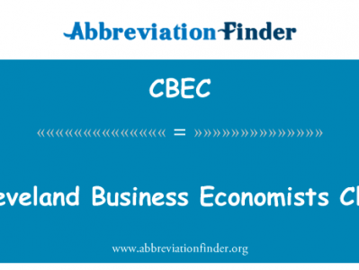 克利夫兰商业经济学家俱乐部英文定义是Cleveland Business Economists Club,首字母缩写定义是CBEC