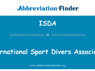 国际体育潜水协会英文定义是International Sport Divers Association,首字母缩写定义是ISDA