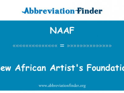 新非洲艺术家基金会英文定义是New African Artist's Foundation,首字母缩写定义是NAAF