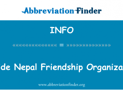 里面的尼泊尔友好组织英文定义是Inside Nepal Friendship Organization,首字母缩写定义是INFO