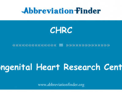 先天性心脏研究中心英文定义是Congenital Heart Research Center,首字母缩写定义是CHRC
